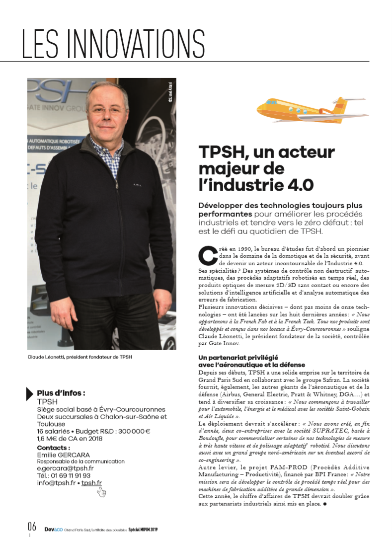 TPSH_un acteur majeur de l'industrie 4.0