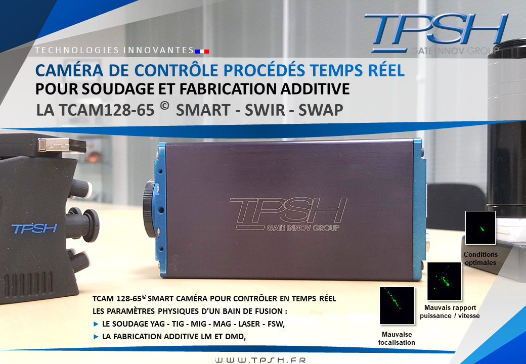 Caméra SMART, SWIR, SWAP,contrôle bain de fusion_TCAM12865_TPSH