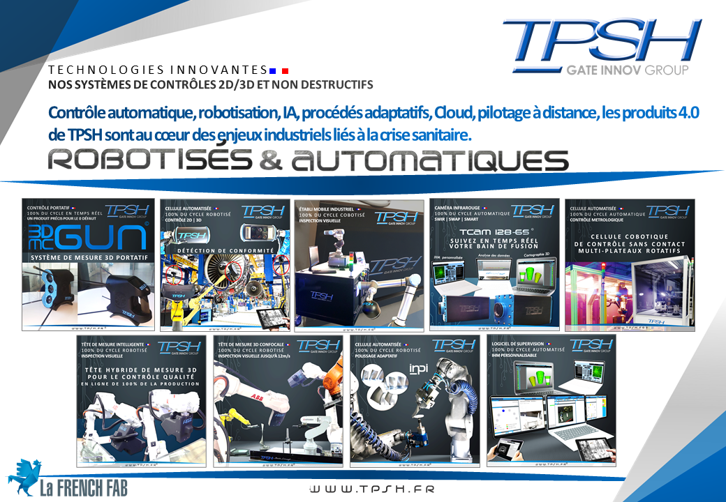 Contrôle automatique, robotisation, IA, procédés adaptatifs, Cloud, pilotage à distance, les produits 4.0 TPSH_au cœur des enjeux industriels liés à la crise sanitaire.