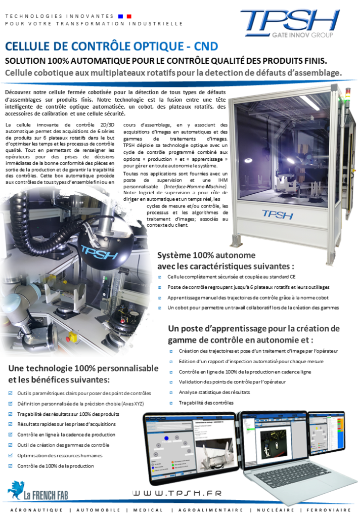 CND - Cellule de contrôle optique_inspection qualité automatique_cobottisée_TPSH