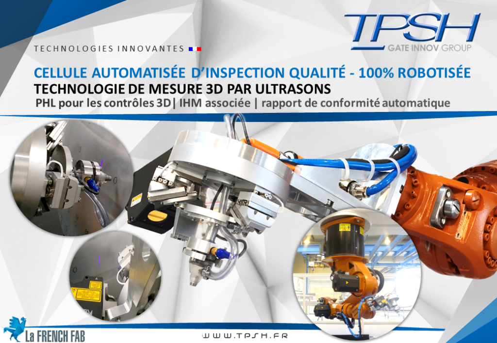 Cellule automatisée_robotisée_mesure 3D par ultrasons_inspection qualité_TPSH