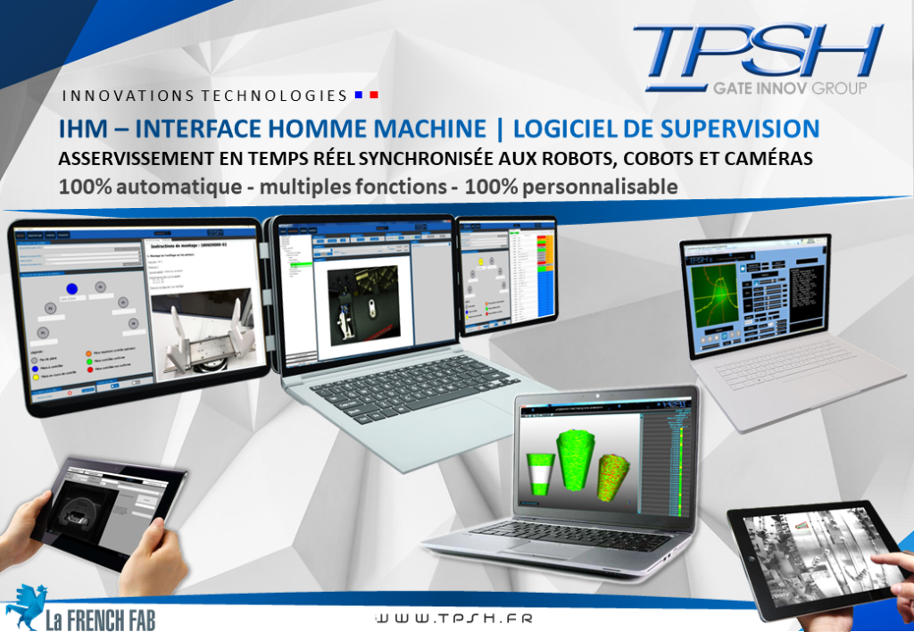 IHM_Logiciel de supervision_asservissement temps réel_robot_cobot_caméra_TPSH